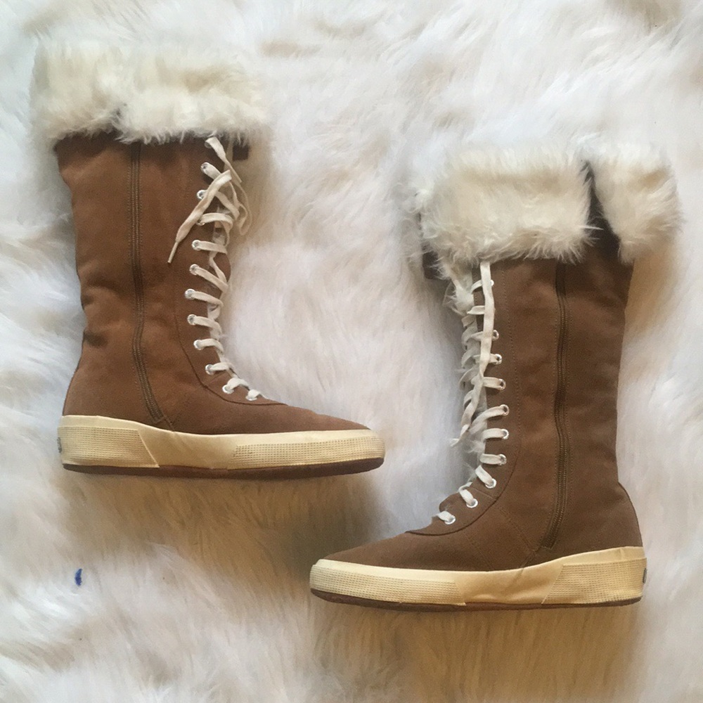 Superga Brown Unisex Boots  10.5